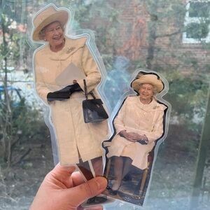Queen Elizabeth II Bookmark Royalty Magazine Clipping Set Art Craft Collage DIY